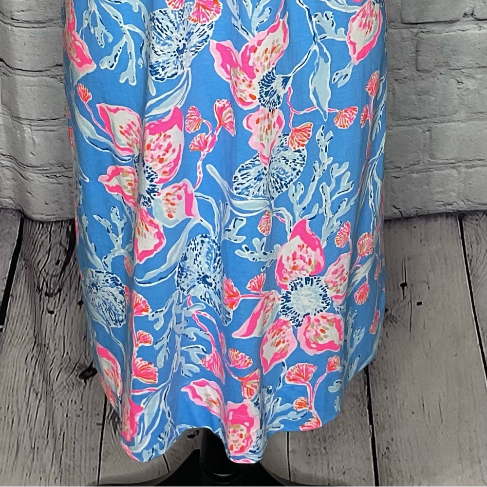 Lilly Pulitzer Easley Short Sleeve Dress Multi Bahamian Rhapsody Large NWT - Picture 5 of 16